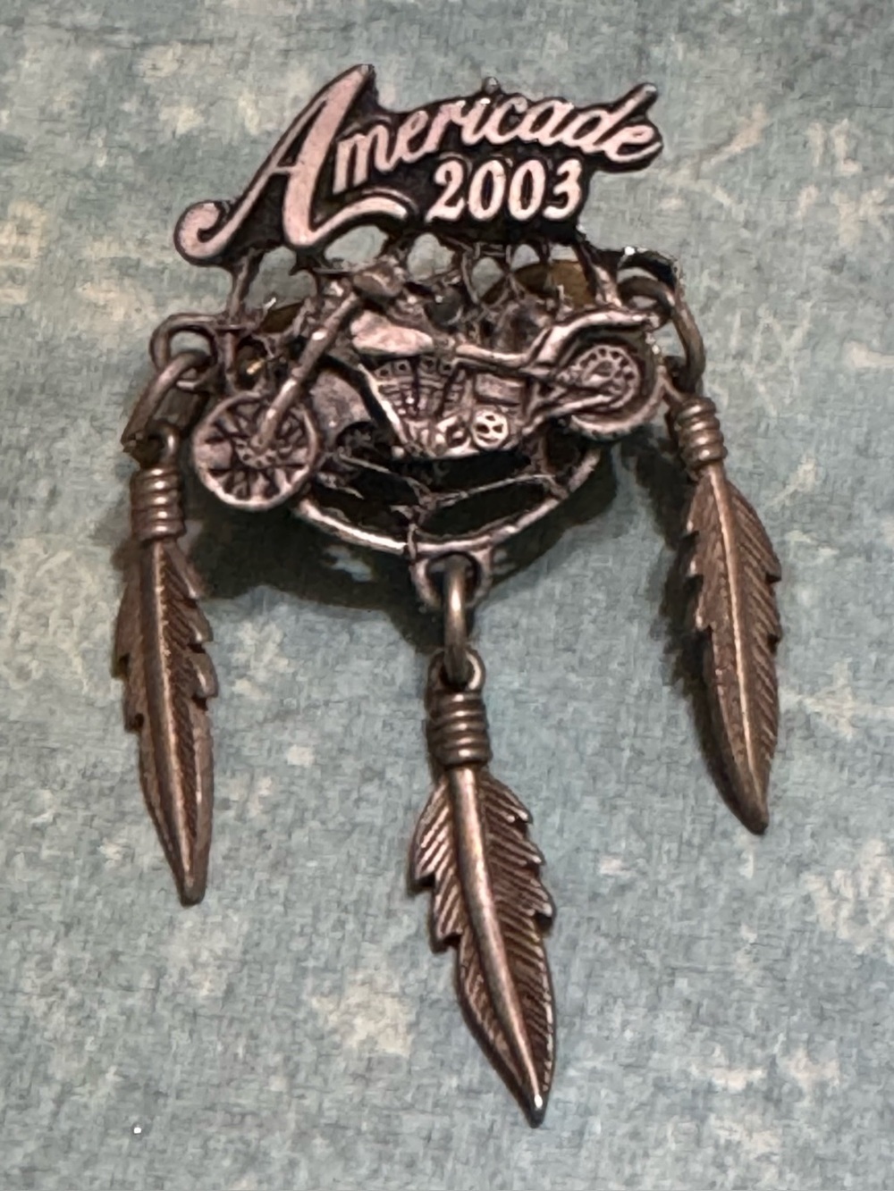 VINTAGE 2003 AMERICADE MOTORCYCLE RALLY PIN